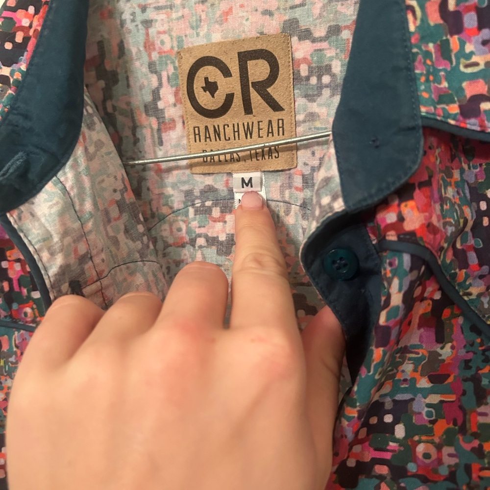 CR Ranchwear Colorful Button-Up Shirt